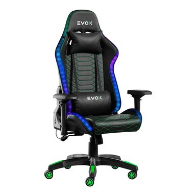 SILLA GAMER ERGONÓMICA EVOX CT7014-RGB CON SOPORTE LUMBAR Y LUCES RGB - 3