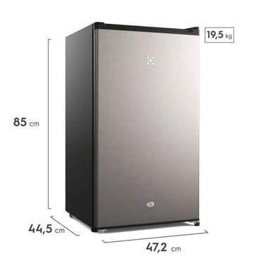 FRIGOBAR ELECTROLUX ERDO90G2HWG 90L ERD090G2HWG PREMIUM GRIS - 3