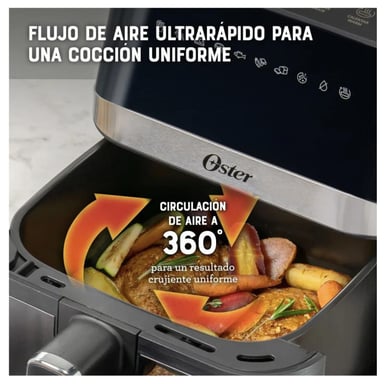 FREIDORA DE AIRE OSTER CKSTAF40WDDF053 4 L DIGITAL CKSTAF40WDDF REVESTIMIENTO DIAMONDFORCE - 5