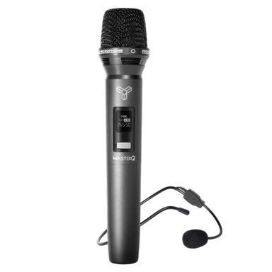 MICRÓFONO INALÁMBRICO M639VHF_MASTER2 VINCHA Y MANO MASTER 2 TRK M639 VHF RECARGABLE - 2