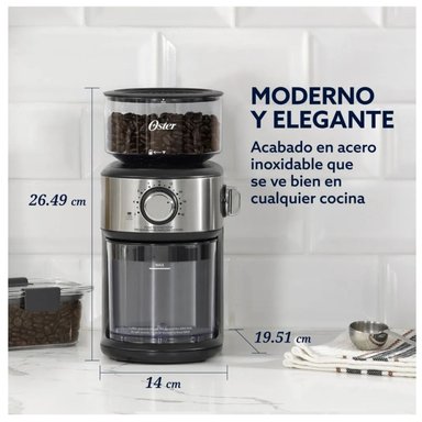 MOLINILLO DE CAFE OSTER BVSTBMH24 DE MUELAS CON 18 CONFIGURACIONES DE MOLIENDA - 7