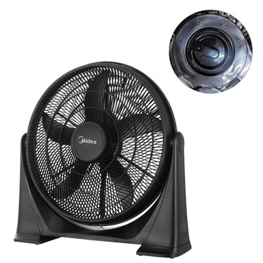 POTENTE VENTILADOR PISO 20 PULG MIDEA 70 WATTS NEGRO - 5