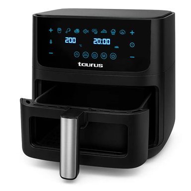 FREIDORA DE AIRE TAURUS AERO CRISPY 8 LITROS DIGITAL NEGRO - 4