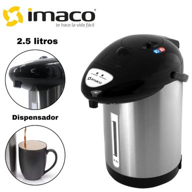 TERMO DISPENSADOR IMACO TP2575SS 2.5 LITROS CUERPO DE ACERO INOXIDABLE - 1