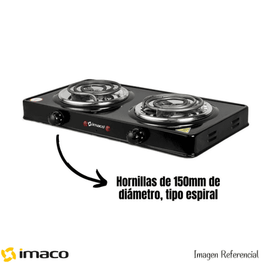 COCINA ELÉCTRICA IMACO 2 QUEMADORES HP1400 - 2