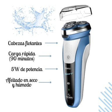 AFEITADOR GAMA GSH987 INALANBRICA AQUATOUCH - 3