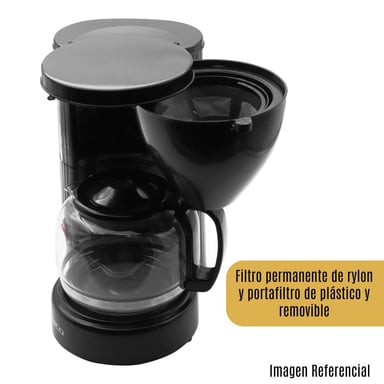 CAFETERA ELÉCTRICA IMACO CM608N FILTRO 6 TAZAS- NEGRO - 4