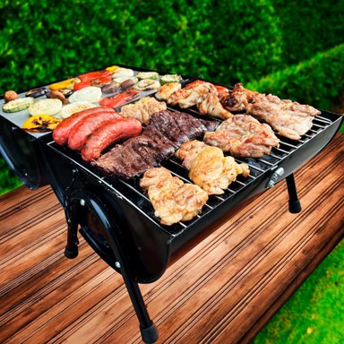 PARRILLA MEAT MASTER NEGRO MALENTIN MIXTA - 5