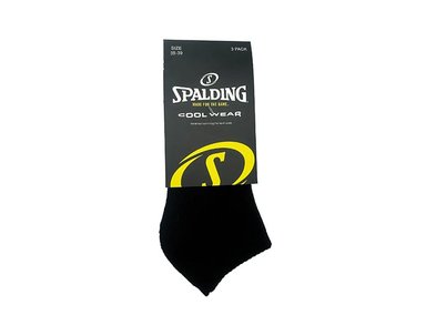 SPALDING CALCETINES CORTOS NEGROS 40-45 TRIPACK - 4