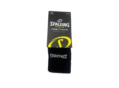 TRIPACK CALCETINES SPALDING BLANCO/NEGRO/GRIS LARGOS 35-39 - 5