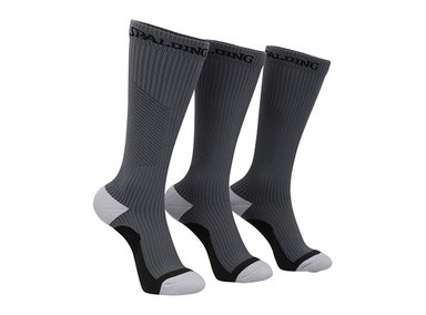 SPALDING CALCETINES COMPRESION GRIS L-XL TRIPACK - 1