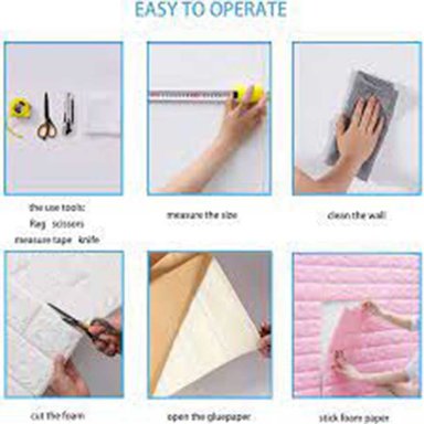 ADHESIVOS PARA PARED 3D LADRILLOS PANELES 10PCS PEGATINA STICKER - 4