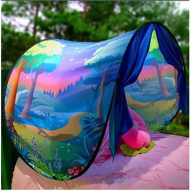 CARPA PLEGABLE PARA CAMA NIÑOS BOSQUE - 1