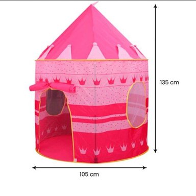 CARPA CASTILLO INFANTIL NIÑA ROSADO - 4