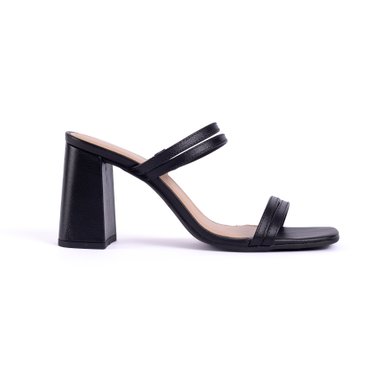SANDALIAS MUJER CARUSSO CUERO NEGRO 6340 - 1