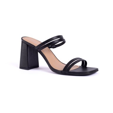 SANDALIAS MUJER CARUSSO CUERO NEGRO 6340 - 2