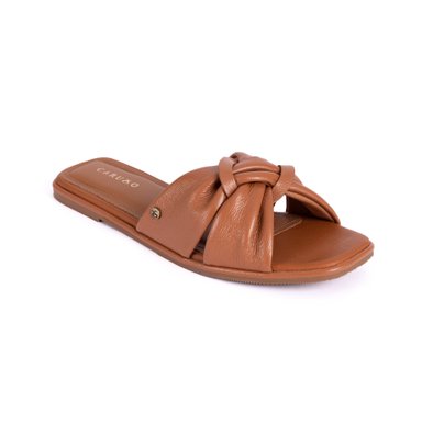 SANDALIAS MUJER CARUSSO CUERO CAMEL 7543 - 2