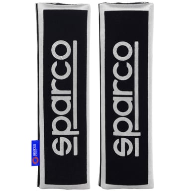 SET DE ALMOHADILLAS DE CINTURÓN DE SEGURIDAD SPARCO NEGRO GRIS OPC12120001 - 2