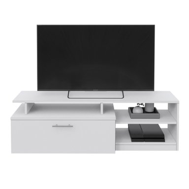 MESA DE TV MOVENDA MUEBLES CANOAS 55' 1 PUERTA MOVENDA BLANCO - 1