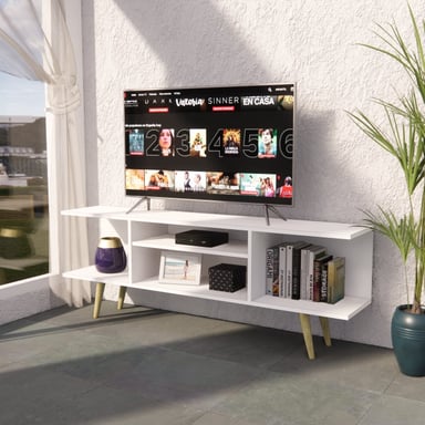 MESA DE TV MONTENEGRO 55' MOVENDA BLANCO - 2