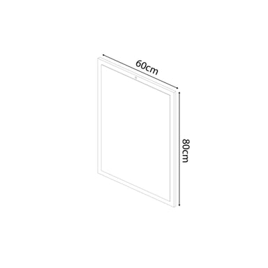 ESPEJO MOVENDA MUEBLES KALE RECTANGULAR BLANCO 80X60CM MOVENDA - 4
