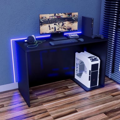 ESCRITORIO GAMER NR 06 120CM NEGRO - 1