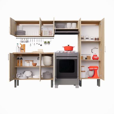 MUEBLE DE COCINA VALERIA 230CM MOVENDA DUNA - 5
