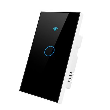 INTERRUPTOR DE PARED WIFI 1 TOMA - SIN NEUTRO - INCLUYE CAPACITOR - ALEXA Y GOOGLE - 1