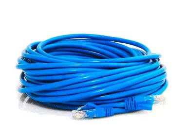 CABLE DE RED ETHERNET DE 20 METROS CAT6A AZUL - 1