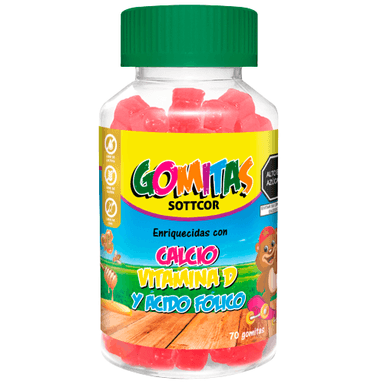 GOMITAS SOTTCOR LABS CALCIO PARA NIÑOS 100GR CHICLE - 2