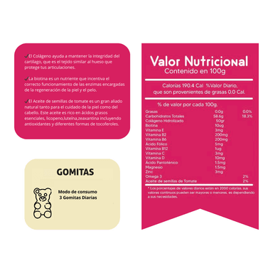 AGUAJE BBL+COLÁGENO PARA ADULROS 100G GOMITAS SOTTCOR - 2