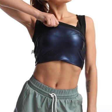 CAMISETA MUJER NEGRO REDUCTORA SWEAT SHAPER TALLA 2L /3XL - 3