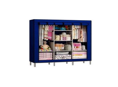 ROPERO PERCHERO ORGANIZADOR ARMARIO CLOSET ARMABLE 3 CUERPOS CON FUNDA MASCULINO - 2