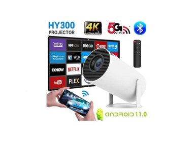 PROYECTOR PORTÁTIL HY300 SMART 4K ANDROID11 CON WIFI Y BLUETOOTH - 1