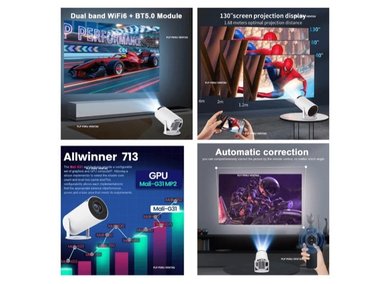 PROYECTOR PORTÁTIL HY300 SMART 4K ANDROID11 CON WIFI Y BLUETOOTH - 4