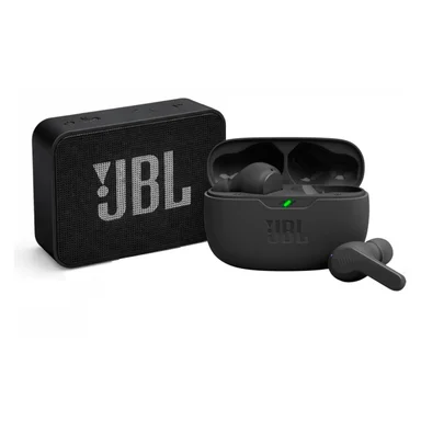 AUDIFONO BLUETOOTH JBL VIVE BEAM + PARLANTE BLUETOOTH JBL GO ESSENTIAL 2 - 1