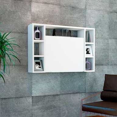 ESCRITORIO PLEGABLE MUEBLES CRISOSTOMO HOME OFICCE BLANCO MEDIANO - 5