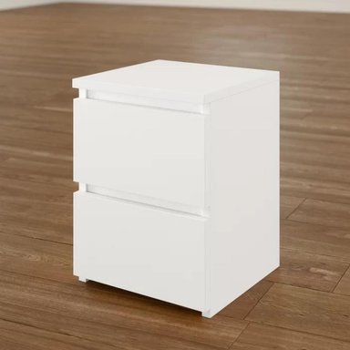 VELADOR MUEBLES CRISOSTOMO MELAMINA 2 CAJONES BLANCO - 4