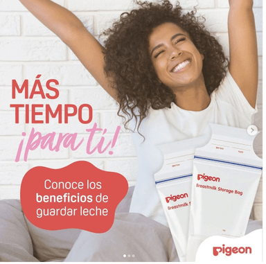 BOLSITAS ALMACENAR LECHE MATERNA PIGEON 16654R BLANCO X25 UNIDADES - 2