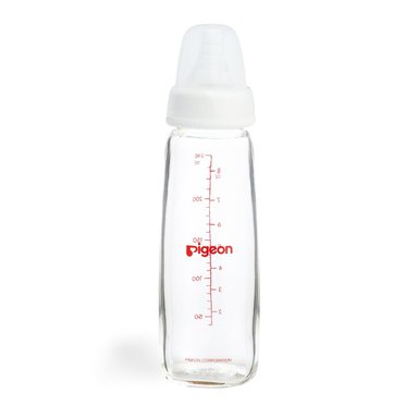 BIBERÓN PIGEON PERISTÁLTICO DE VIDRIO BLANCO 240 ML / 8OZ. - 1