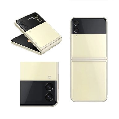 CELULAR SAMSUNG Z FLIP 3 5G 128GB 8GB RAM 12MP + 12MP 6.7" CREMA REACONDICIONADO - 3