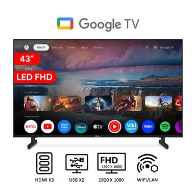 TELEVISOR MIRAY 43' MS43-E2000GBT 2025 LED 1920 × 1080 (FULL HD) GOOGLE TV - 2