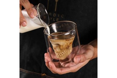 VASO EL MEJOR PRECIO DOOMED SKULL TRANSPARENTE SHOT MODELO GRANDE 150 ML - 2