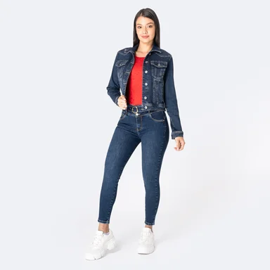 CASACA DENIM STRETCH MUJER PIONIER SKARLETH - 3