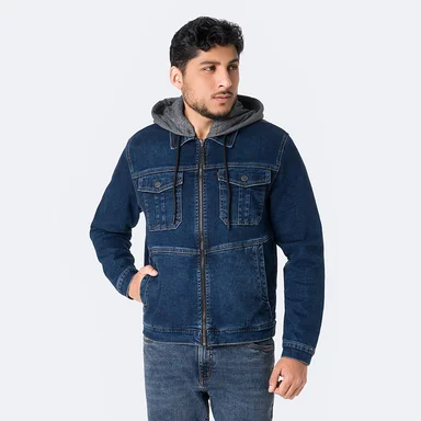 CASACA DENIM STRETCH HOMBRE PIONIER JOSHUAH - 1