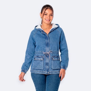 CASACA LOWDER DENIM MUJER - 1