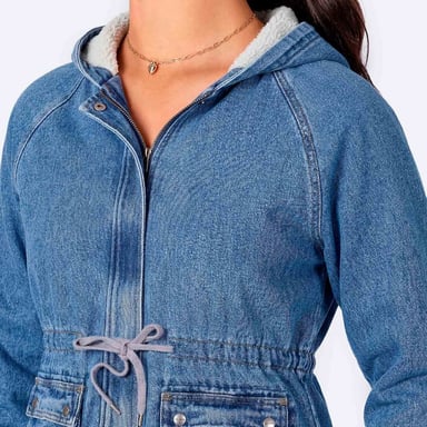 CASACA LOWDER DENIM MUJER - 2