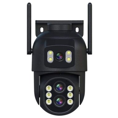 CÁMARA SEISA IPC-SY9 WIFI FULL HD SEGURIDAD IP 360° DOBLE LENTE ZOOM 10X NEGRO - 1