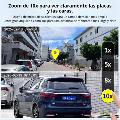 CÁMARA DE SEGURIDAD WIFI PTZ 360° TRIPLE LENTE UHD CON ZOOM 10X VISIÓN NOCTURNA AUDIO Y SIRENA - 3
