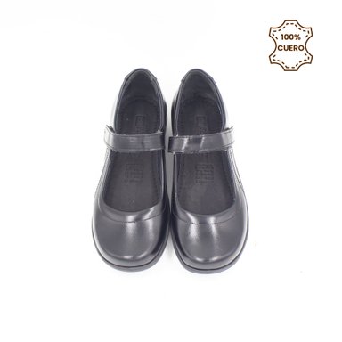ZAPATOS NIÑA ANNIE CUERO NEGRO - 4